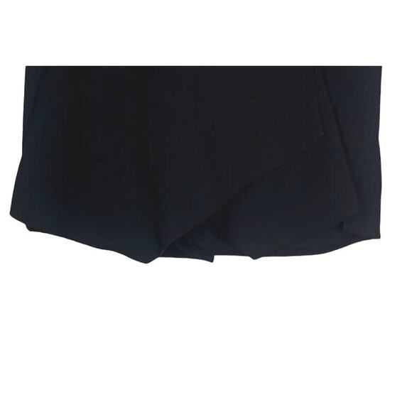 Zara Symmetrical Formal Envelope City Skort Pockets Back Zipper S Black #2954 - Picture 10 of 13